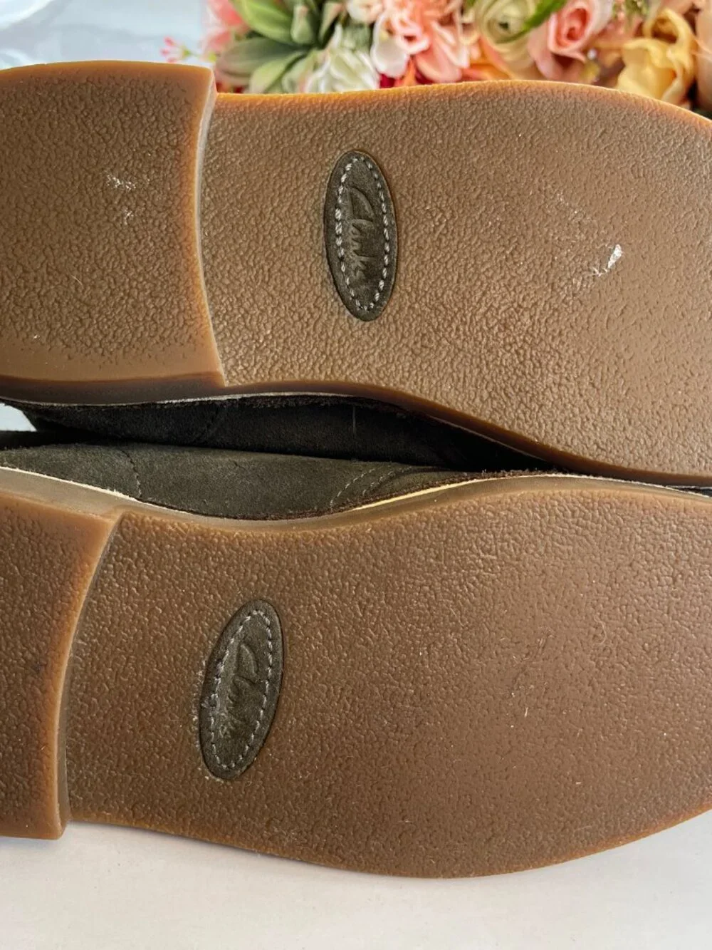 Clarks Bushacre 2 Chukka Boots Olive Suede Lace Up Size 9.5M